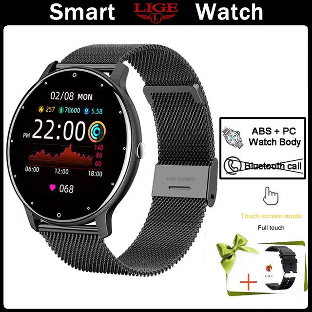 Ladies Smartwatch: Bluetooth Call, Fitness Tracker, for iOS & Android