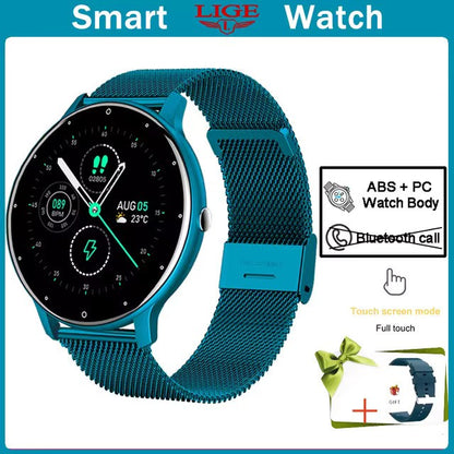 Ladies Smartwatch: Bluetooth Call, Fitness Tracker, for iOS & Android