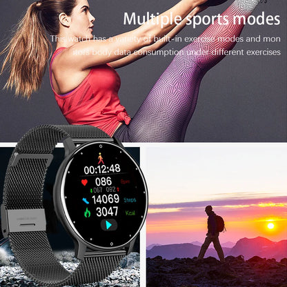 Smartwatch for Women: Full Touch Screen, Fitness Tracker for iOS and Android