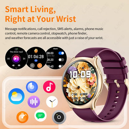 Women's Smart Watch- 1.43-inch High-resolution screen.