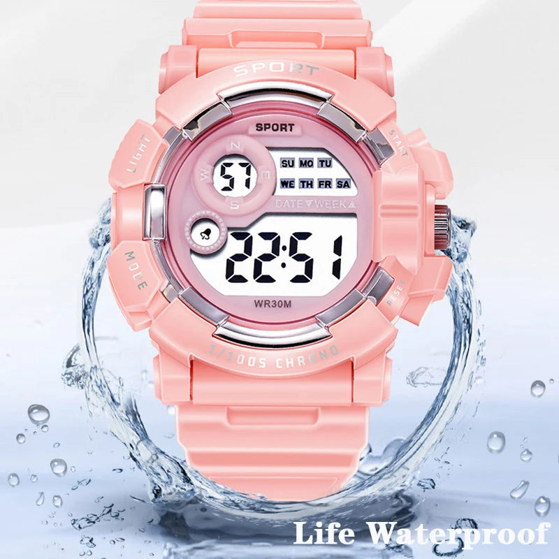 Kids Waterproof Electronic Digital Watch