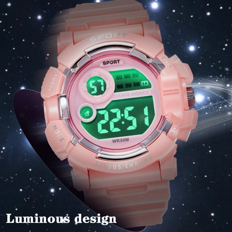 Kids Waterproof Electronic Digital Watch