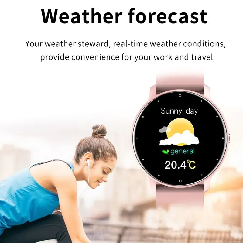 Ladies Smartwatch: Bluetooth Call, Fitness Tracker, for iOS & Android