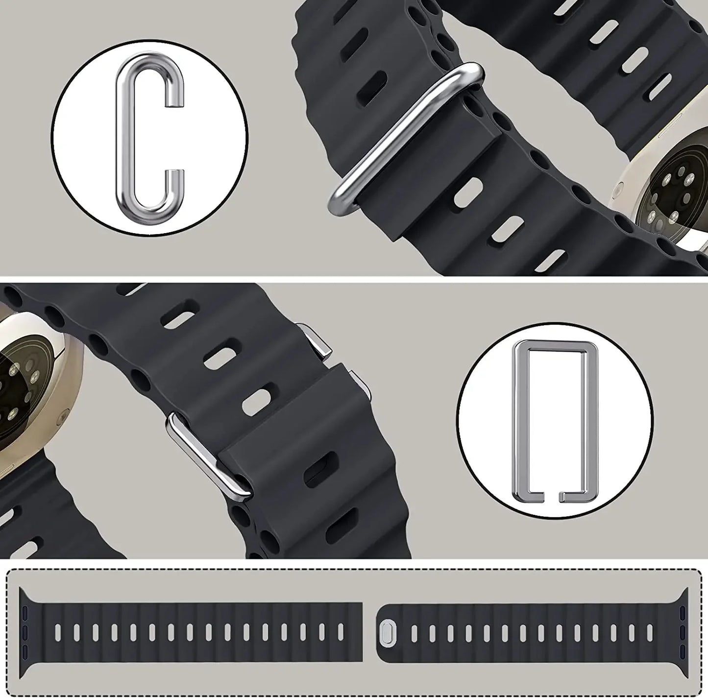 Silicon Strap For Apple Watch Ultra 2 Band