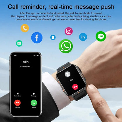 Smartwatch 1.95" Health Monitoring IP68 Waterproof Sport Fitness Watch for Men & Women