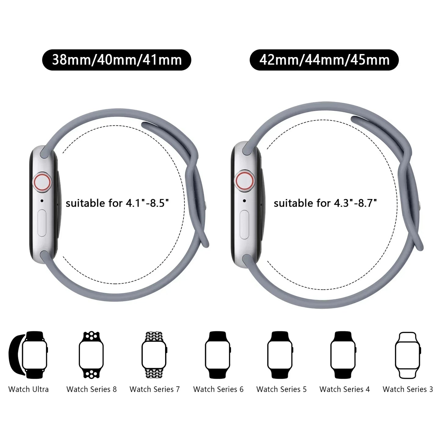 Soft Silicon Band for Apple Watch