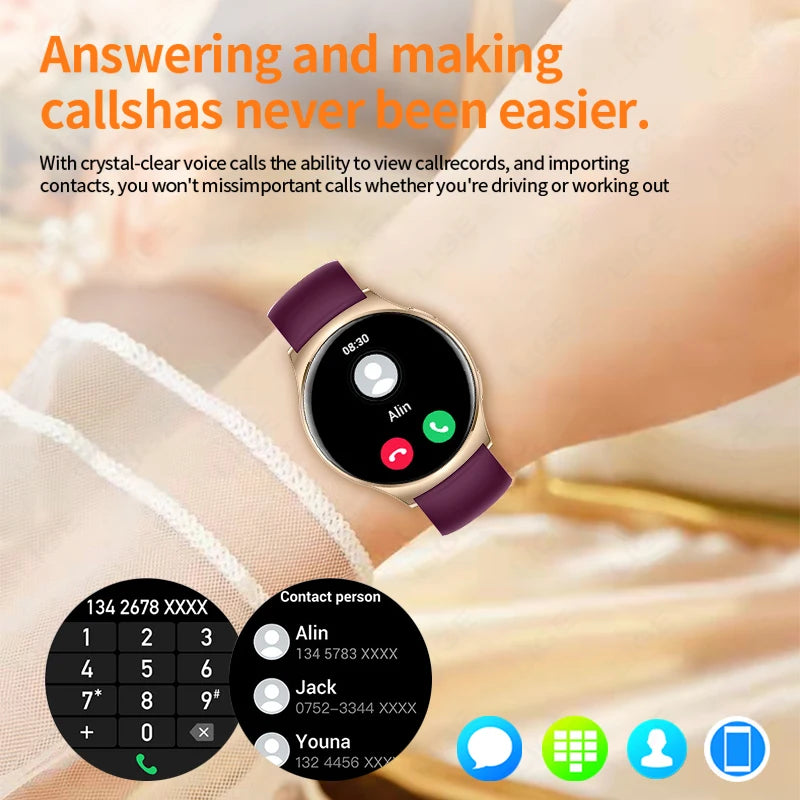 Women's Smart Watch- 1.43-inch High-resolution screen.