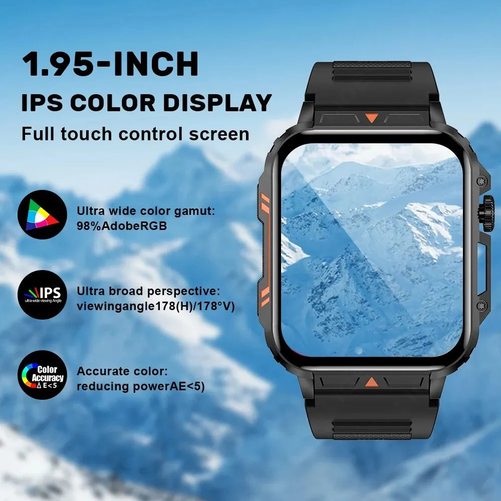 Smartwatch 1.95" Health Monitoring IP68 Waterproof Sport Fitness Watch for Men & Women