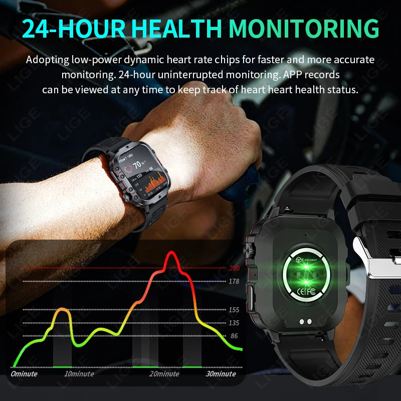 Outdoor Waterproof Smartwatch for Men