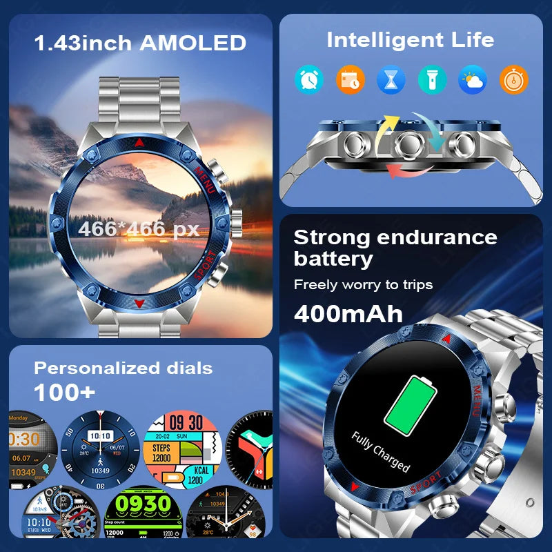 Luxury Waterproof Men Smartwatch