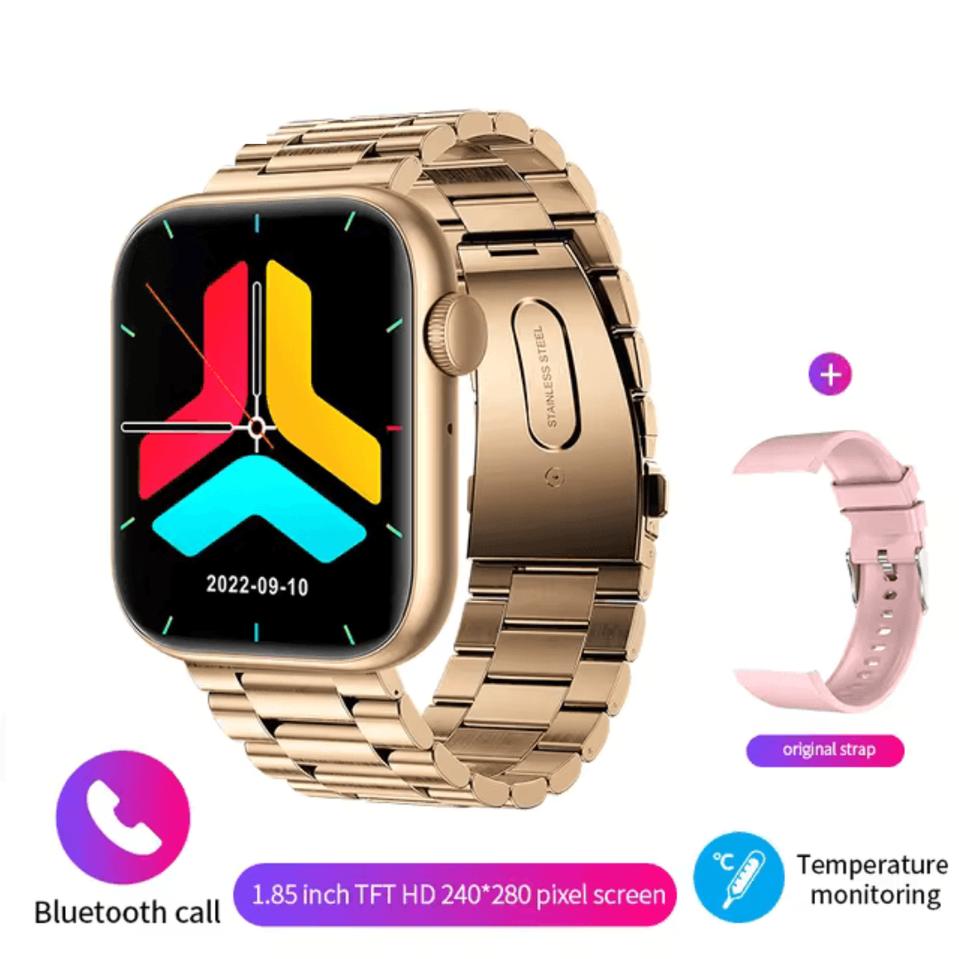 Men & Women Smartwatch with Wireless Charging: Bluetooth Calls, Fitness Tracker