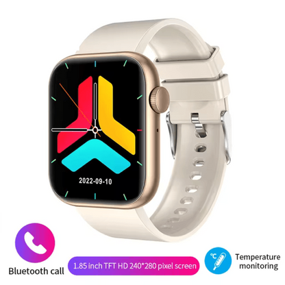 Men & Women Smartwatch with Wireless Charging: Bluetooth Calls, Fitness Tracker