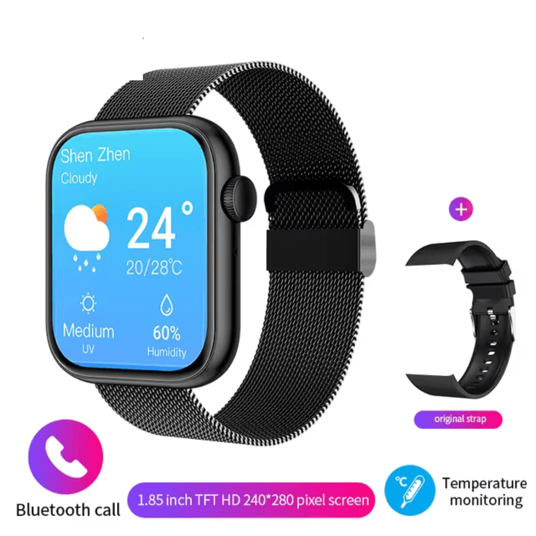 Men & Women Smartwatch with Wireless Charging: Bluetooth Calls, Fitness Tracker